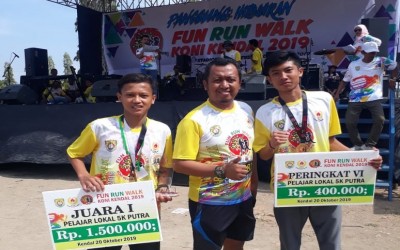 Abul dan Fito Cemerlang di Fun Run Walk Koni Kendal 2019